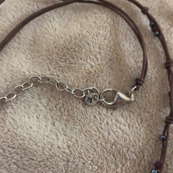 Silpada Silver and Raspberry Quartzite Necklace - Picture 2 of 3